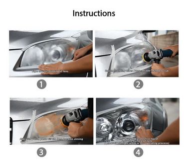 Headlight Repair Kit DIY Headlight Cleaner & Polisher
