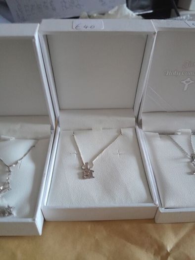 silver chain and pendant