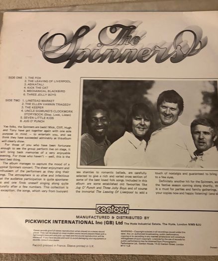 The Spinners Vintage Folk Vinyl LP The Leaving of Liverpool