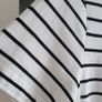 M&S Indigo Striped Tee with Embellished detail Sz 14UK (Rrp 39) Image 4