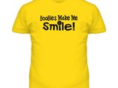 Boobies Makes me smile T-shirt TEE TOP SHIRT