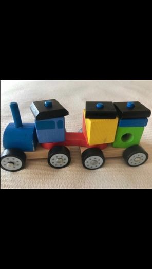 Wooden blocks cars