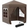NEW SALE | 2 x 2m Pop Up Gazebo, with Side Walls and Windows - White Image 2