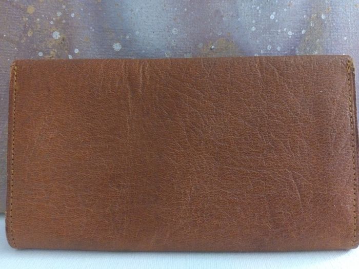 Freepost  Unusual Vintage Devon Leathercrafts Goatskin Wallet / Purse
