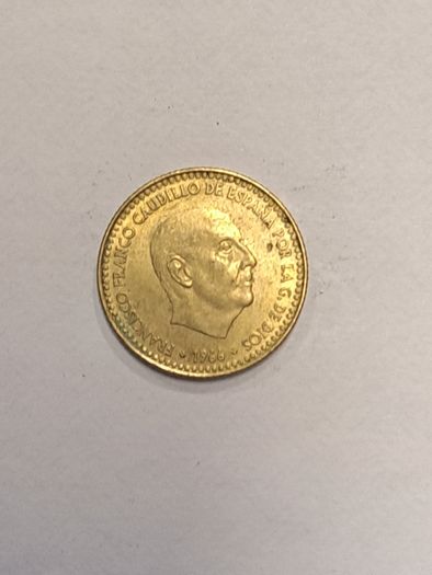Spain 1 peseta coin