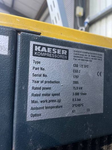 Kaeser CSD 122 Compressor