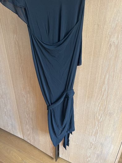 Vanessa Bruno drapy black dress size 1 (UK 10)