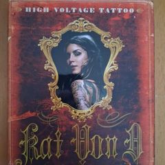 Signed Kat Von D hardback book High Voltage Tattoo