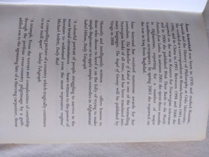 The Bookseller of Kabul.Classic True Story