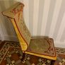 Victorian rosewood prie dieu or prayer nursing chair with original needlepoint upholstery. Image 6