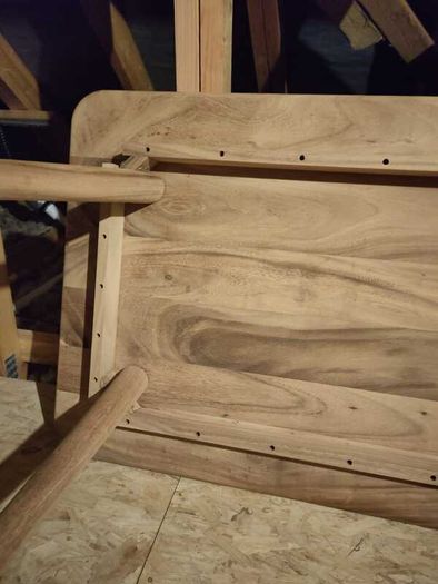 Dining table, solid wood, 130 x 81 cm