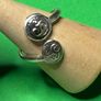 Hand made silver Celtic triskele adjustable ring. Size O plus or minus one size Image 2