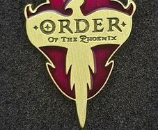 Harry Potter,  order of the phoenix,  pin back badge.