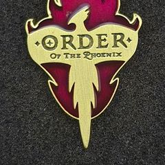 Harry Potter,  order of the phoenix,  pin back badge.