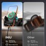3-in-1 Wireless Car Charger for Magsafe, Extra Clamp for Bumpy Road, Cooling Fan to Extend Battery Life, Original Qi2 Certified 15W Fast Charging Magnetic Car Phone Holder for iPhone 12-17 Series Image 3