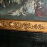 Antique Petite 19th Century French Gilt Trumeau Mirror, 1880s 40" x 17" Image 6