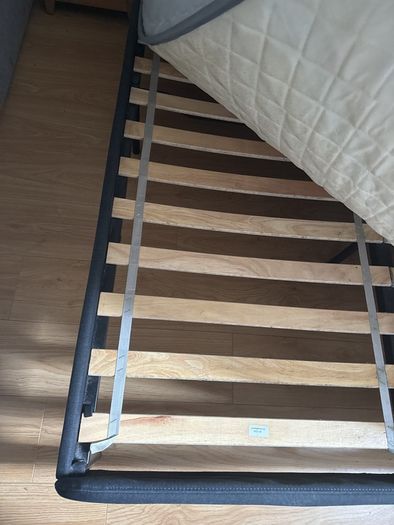 Bed with mattress