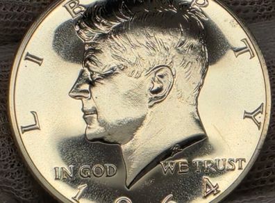USA United States 1964 Silver Proof Kennedy Half Dollar 50 Cent Beautiful Gem Proof Coin!