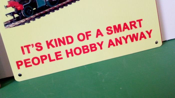 Model railway tin sign novelty railway tin metal sign