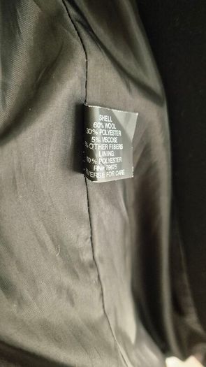 Michael Kors Wool-Blend Coat in Black Size S (10)
