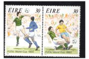 1990 Ireland FIFA World Cup Soccer Championship Commemorative Stamps Mint Never Hinged (MNH)