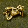3 brass frogs. Image 3