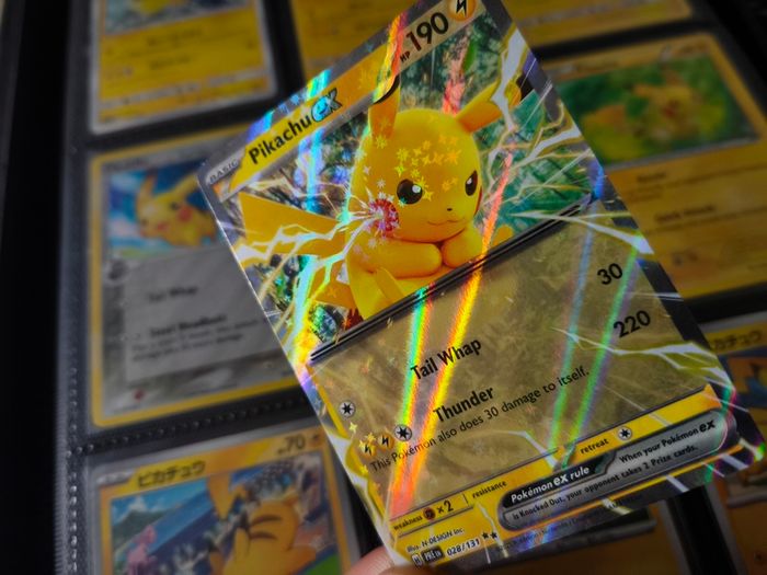 Pikachu EX ! Double Rare ! from Prismatic Evolutions Set !