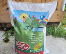 Play sand and toys