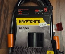 Kryptonite Keeper 12 STD bicycle lock with 4ft flex cable