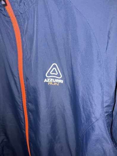 Azzurri Run Navy Blue Lightweight Running Windbreaker Jacket