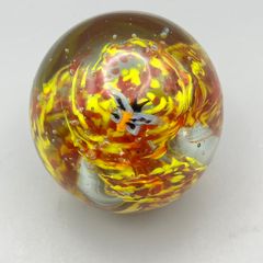 Murano Style Art Glass Flowers\Butterfly Sculpture Paperweight 8cm