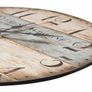 30cm Silent Wooden Round Wall Clock Vintage Rustic Chic Style Arabic Numerals Wooden Round Decorative Wall Clock Image 4