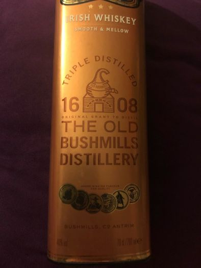 Bushmills jack  daniels whiskey empty box
