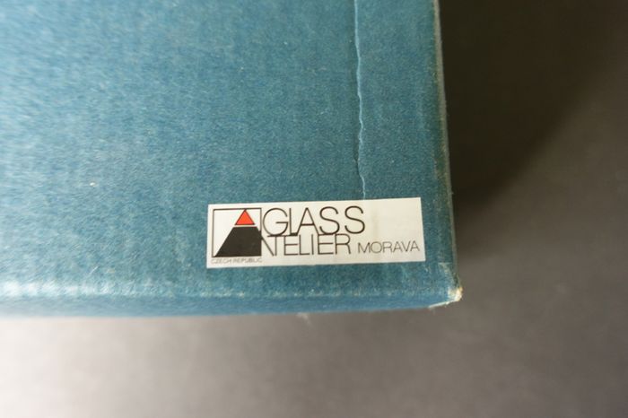 Vintage 6 Bohemia Chech Republic Multicolor Glasses in Box