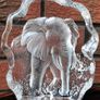 Mats Jonasson Glass Elephant Sculpture Image 2