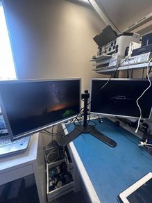 Dual Monitors and mounting arm