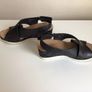 Clarks Ladies Black Leather Wedge Sandals Size 5.5 D Image 8