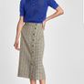 ZARA checked pencil skirt size 8 Image 2