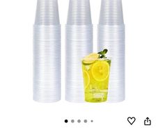 Clear Plastic Cups 200ml Set of 1600 Disposable Drink Cups for Water Coolers/Travel/Camping/Parties and Events