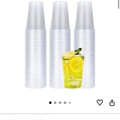 Clear Plastic Cups 200ml Set of 1600 Disposable Drink Cups for Water Coolers/Travel/Camping/Parties and Events