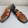 Ladies Leather Multicoloured Josef Seibel Sandals Eu 41 Size 7 Image 2