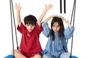 Tree Swing 40 In Saucer Swing 750lbs Weight Capacity 900D Oxford Blue