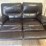 2 Seater Leather Recliner and Armchair For Sale Image 2