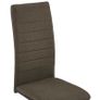 Cantilever Dining Chairs 2 pcs Brown Fabric Image 4