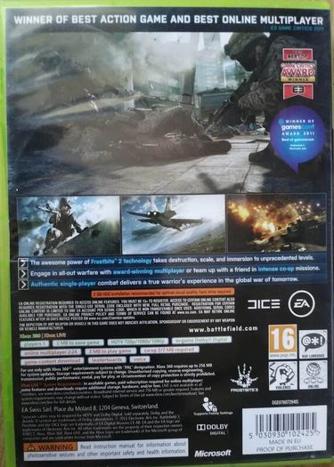Battlefield 3 [2011] (Xbox 360 Game)