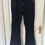 River Island Black Flare Jeans Size 16 Image 4
