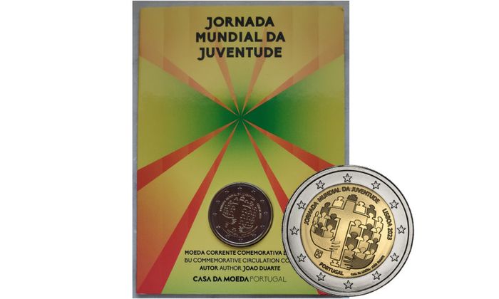 Portugal 2 Euro Base Metals Brilliant Uncirculated Coin 2023 - World Youth Day Lisbon - 2 Euro Commemorative Coin