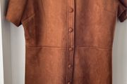 Ladies brown shirt dress size 18 - new