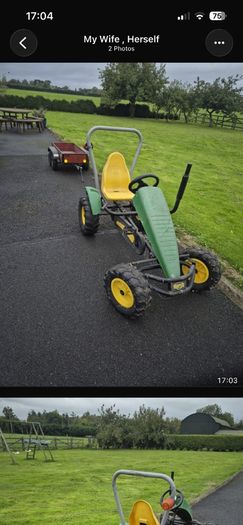 go cart and trailer