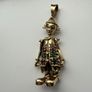 Vintage gold clown pendant Image 6